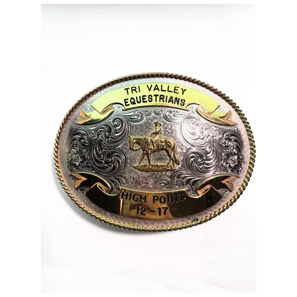 Tri Valley Equestrians High Point  Hesston 4th Edition Collector Belt Buckle